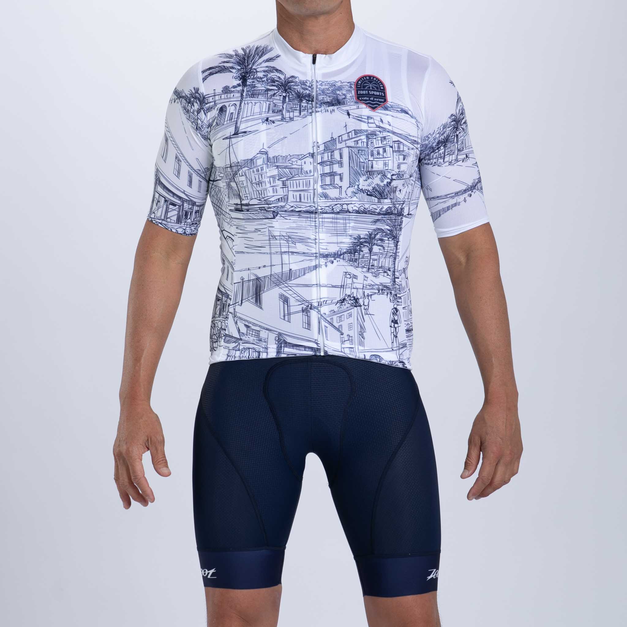 Men's Ltd Cycle Aero Jersey - Cote d'Azur