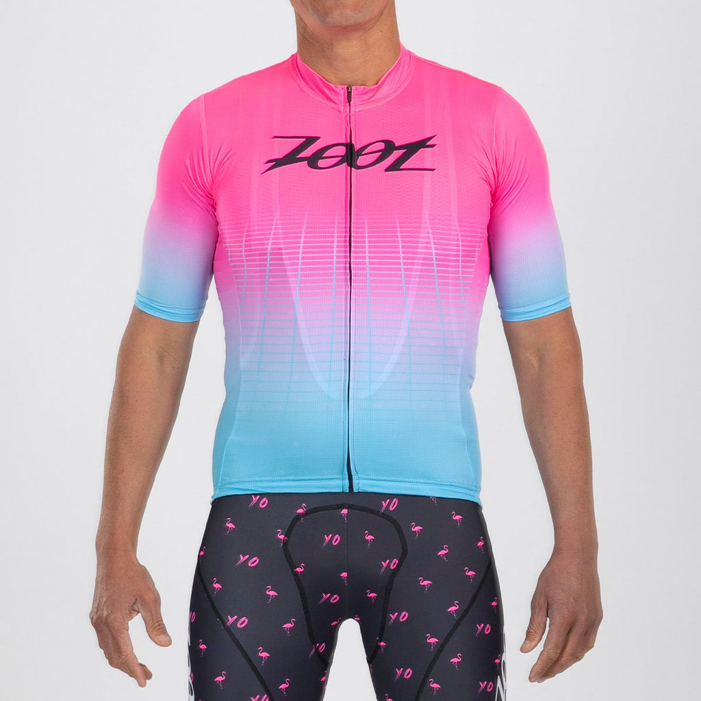 Men's Ltd Cycle Aero Jersey - Flamingo