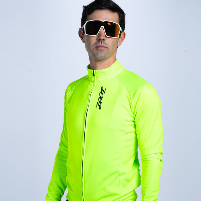 Zoot Sports CYCLE JERSEYS Men's Ltd Cycle Thermal Jersey - Hi Viz Yellow