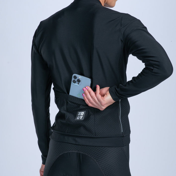 Zoot Sports CYCLE JERSEYS Women's Elite Cycle Hallocore Thermal Jersey - Jet Black