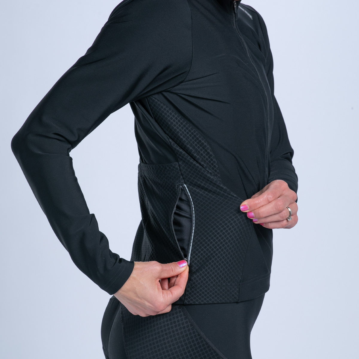 Zoot Sports CYCLE JERSEYS Women's Elite Cycle Hallocore Thermal Jersey - Jet Black