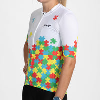 Zoot Sports CYCLE JERSEYS Women's Ltd Cycle Aero Jersey - Autism Puzzle