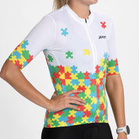 Zoot Sports CYCLE JERSEYS Women's Ltd Cycle Aero Jersey - Autism Puzzle