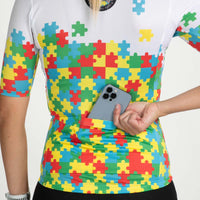 Zoot Sports CYCLE JERSEYS Women's Ltd Cycle Aero Jersey - Autism Puzzle