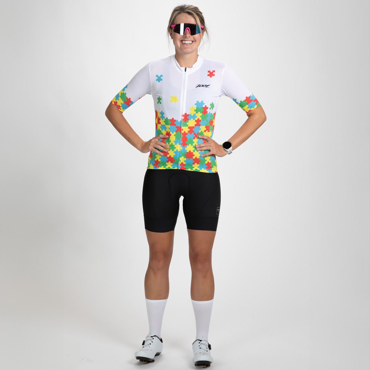 Zoot Sports CYCLE JERSEYS Women's Ltd Cycle Aero Jersey - Autism Puzzle