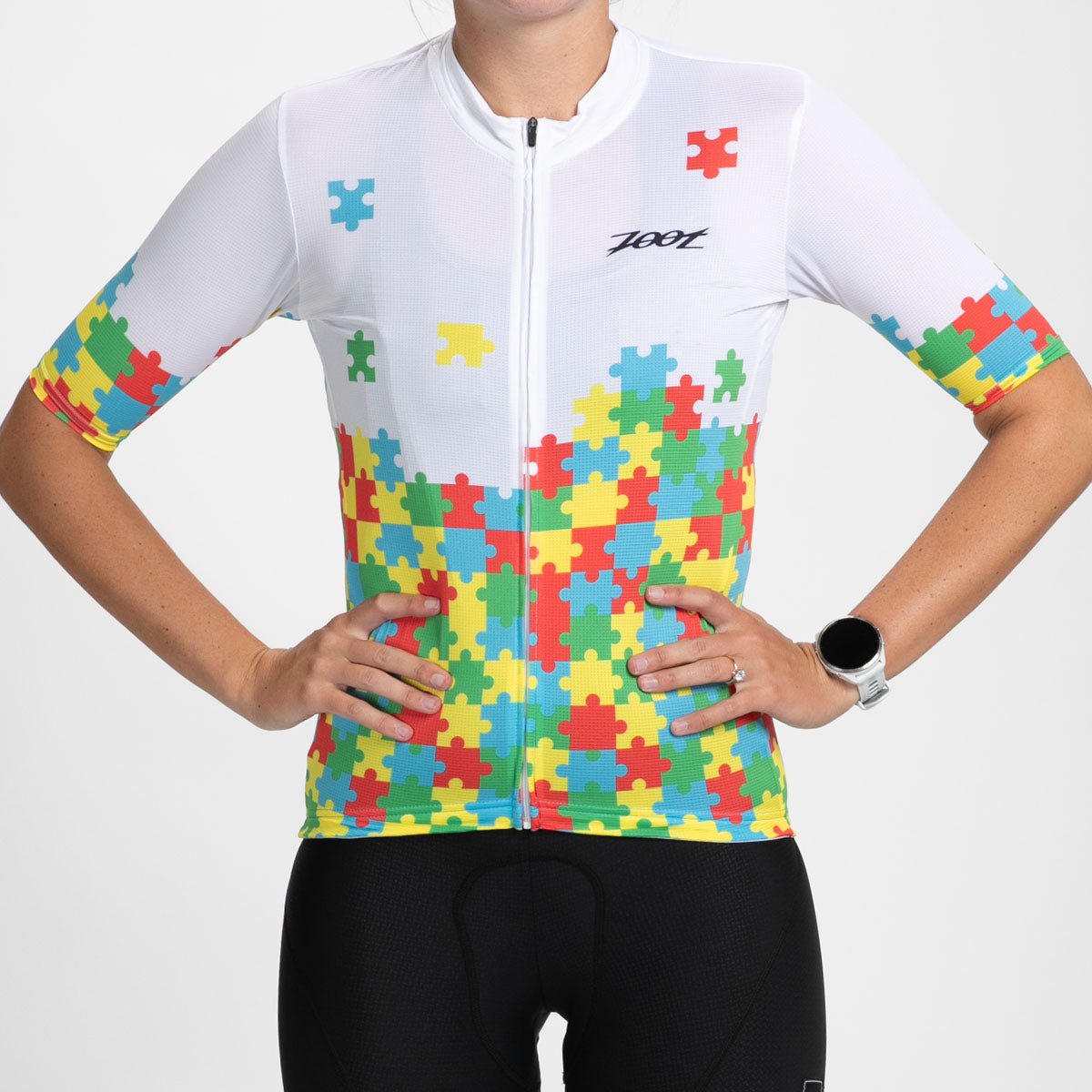 Zoot Sports CYCLE JERSEYS Women's Ltd Cycle Aero Jersey - Autism Puzzle