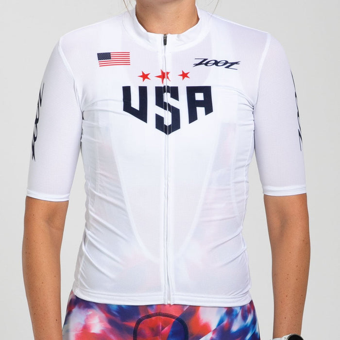 Zoot Sports CYCLE JERSEYS Women's Ltd Cycle Aero Jersey - Freedom White
