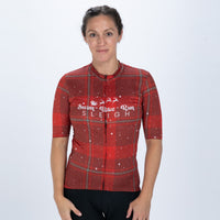 Zoot Sports CYCLE JERSEYS Women's Ltd Cycle Aero Jersey - Holly Plaid