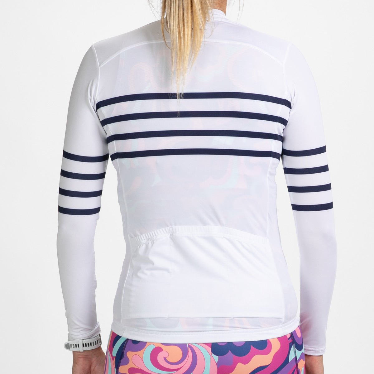 Zoot Sports CYCLE JERSEYS Women's Ltd Cycle Sun Stop Ls Jersey - Allez Stripes