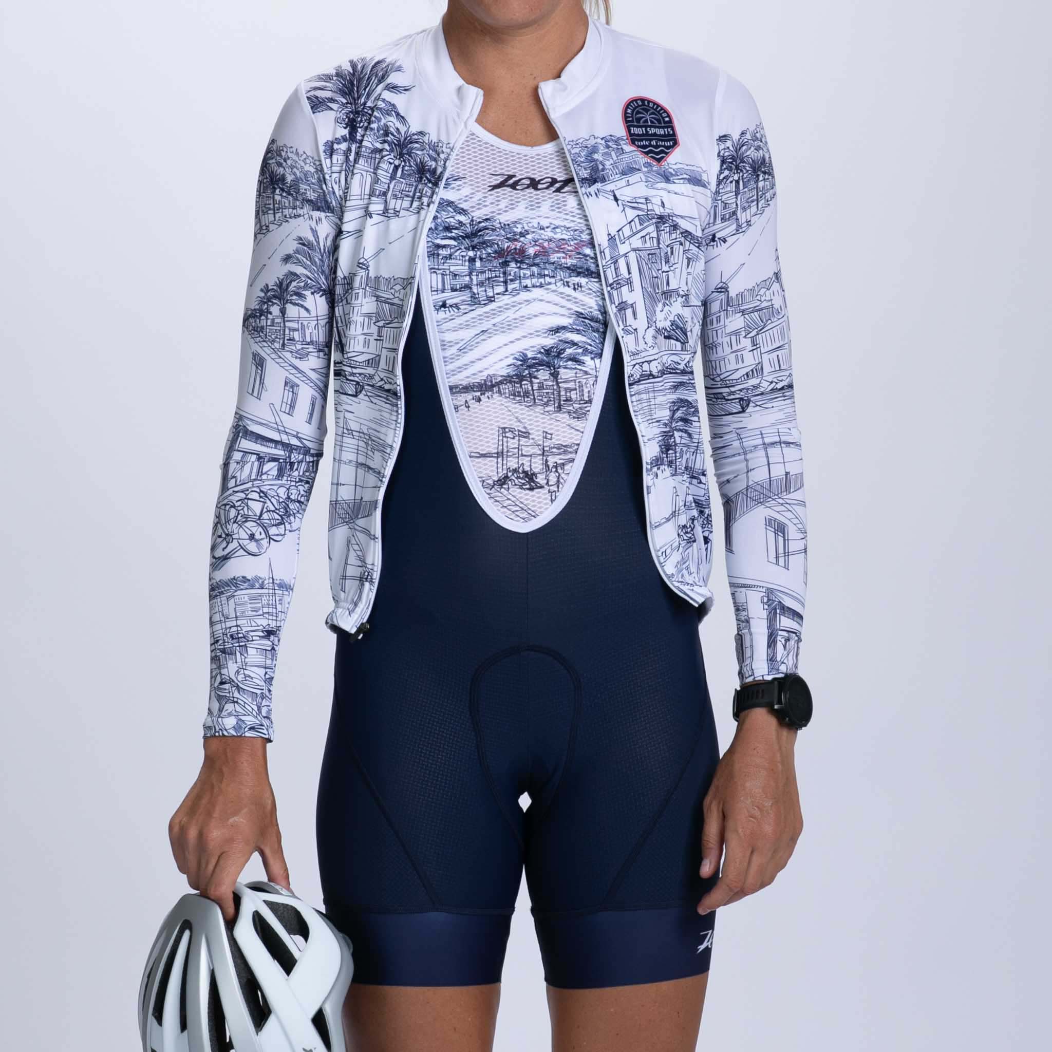 Zoot Sports CYCLE JERSEYS Women's Ltd Cycle Sun Stop Ls Jersey - Cote d'Azur