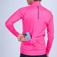 Zoot Sports CYCLE JERSEYS Women's Ltd Cycle Thermal Jersey - Hi Viz Pink