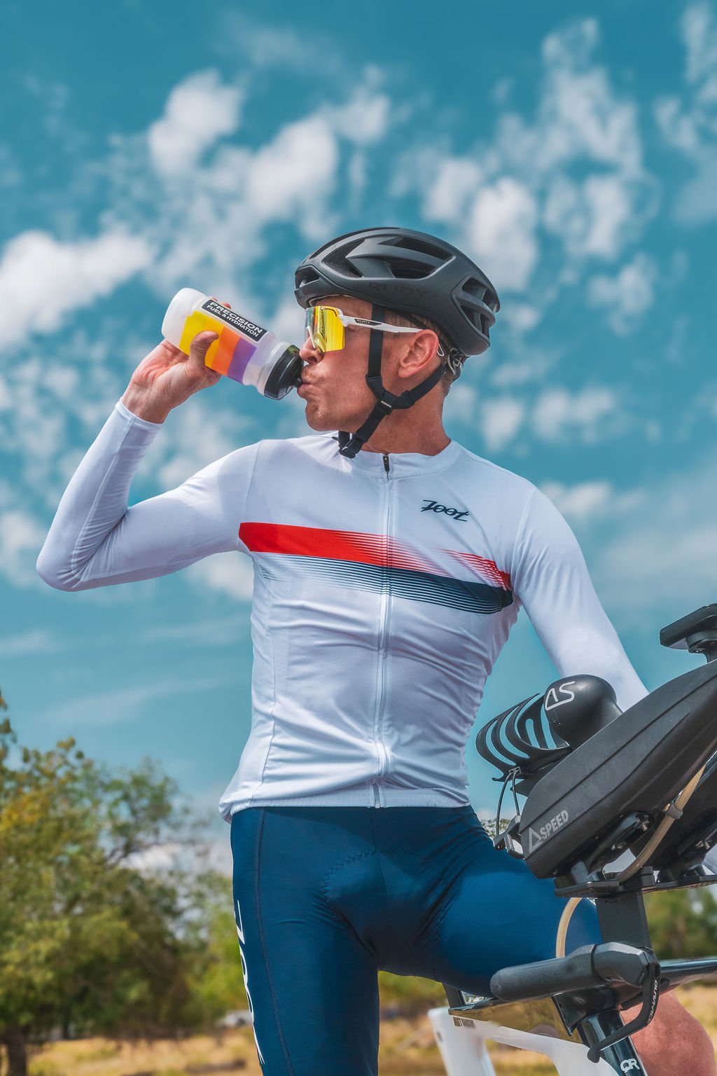Zoot Sports CYCLE LONG SLEEVE JERSEYS Men's Ltd Cycle Sun Stop Ls Jersey - Rouler