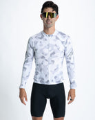 Zoot Sports CYCLE LONG SLEEVE JERSEYS Men's Ltd Cycle Sun Stop Ls Jersey   - Snow Camo