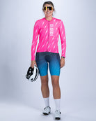 Zoot Sports CYCLE LONG SLEEVE JERSEYS Women's Ltd Cycle Sun Stop LS Jersey - Elements Bolts