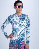 Zoot Sports CYCLE LONG SLEEVE JERSEYS Women's Ltd Cycle Sun Stop LS Jersey - Island Original