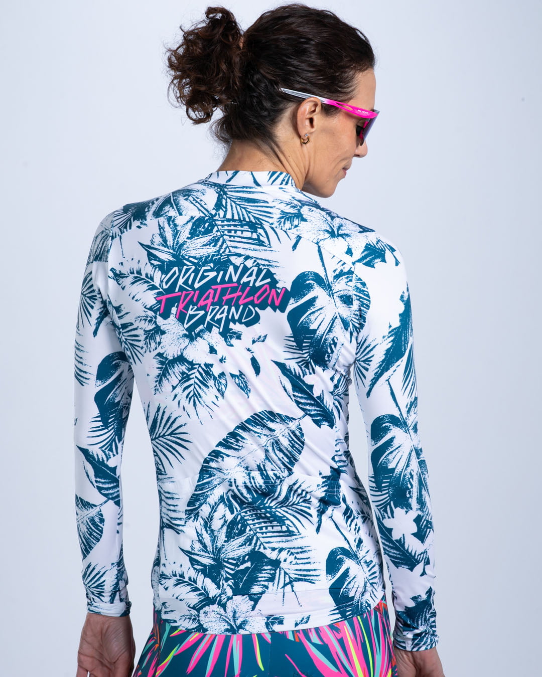 Zoot Sports CYCLE LONG SLEEVE JERSEYS Women's Ltd Cycle Sun Stop LS Jersey - Island Original