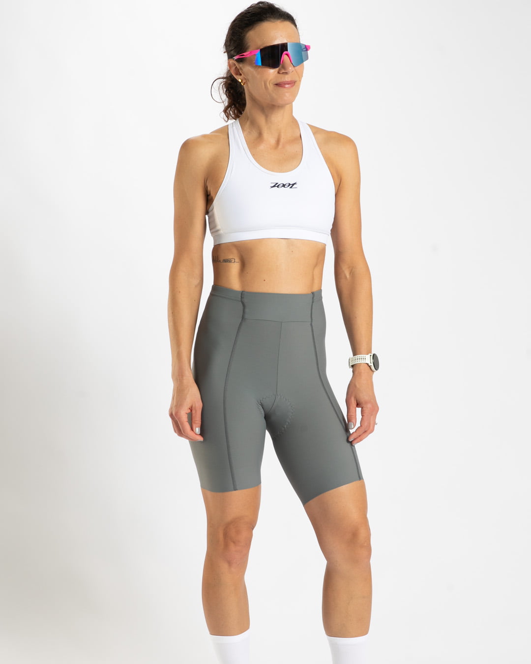 Zoot Sports CYCLE SHORTS Women's Elite Cycle High-Rise Short - Mist Grey