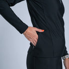 Zoot Sports CYCLE SHORTS Women's Elite Run Hallocore Thermal Half Zip - Jet Black