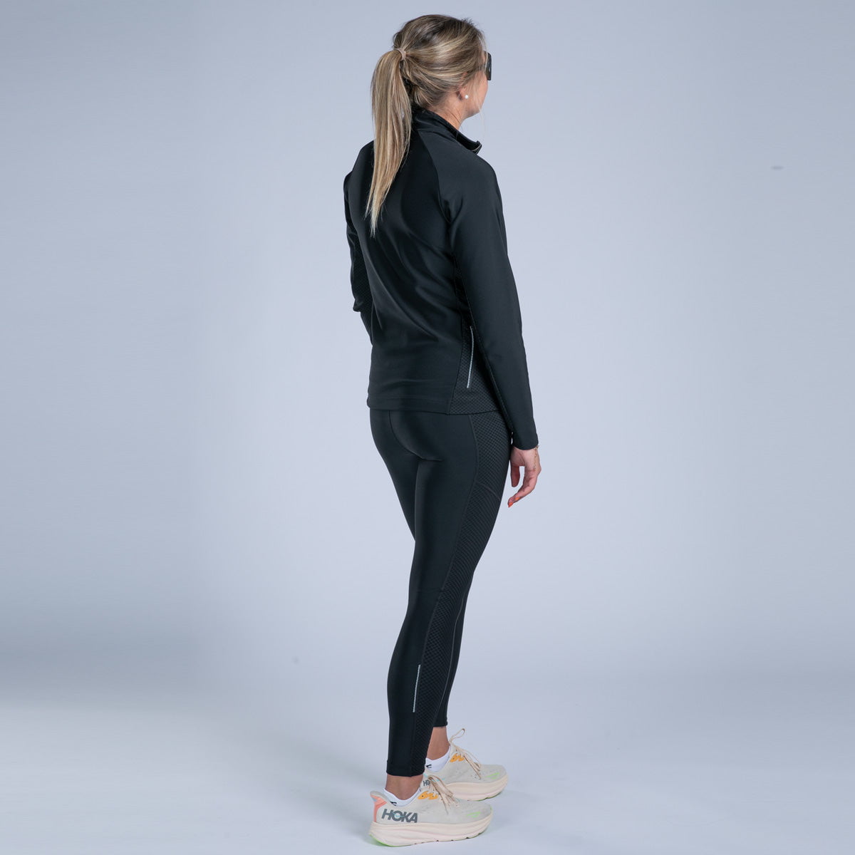 Zoot Sports CYCLE SHORTS Women's Elite Run Hallocore Thermal Half Zip - Jet Black