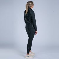 Zoot Sports CYCLE SHORTS Women's Elite Run Hallocore Thermal Half Zip - Jet Black