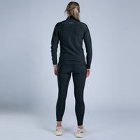 Zoot Sports CYCLE SHORTS Women's Elite Run Hallocore Thermal Half Zip - Jet Black
