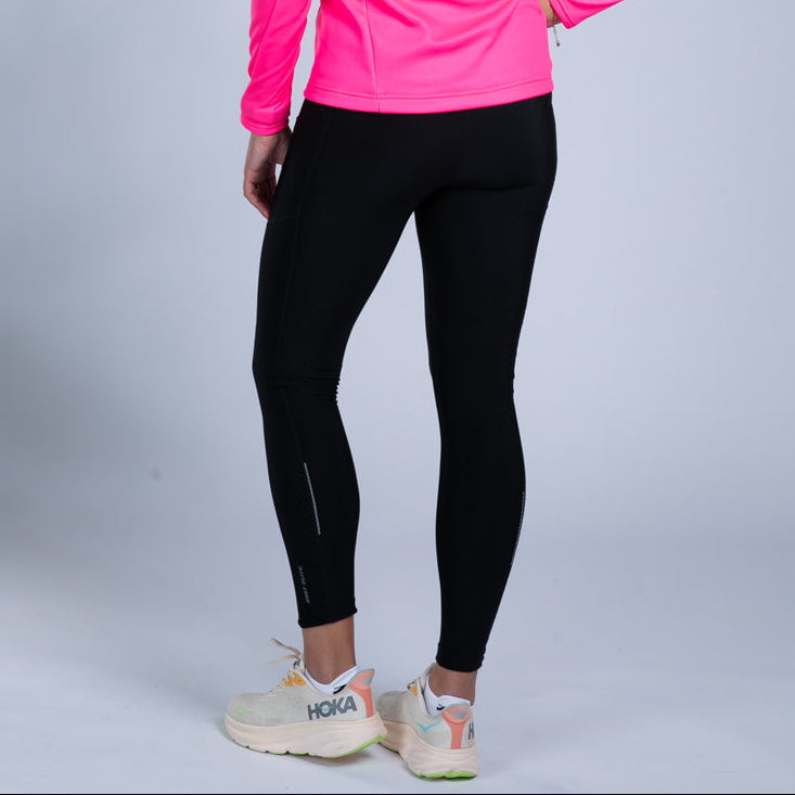 Zoot Sports CYCLE SHORTS Women's Elite Run Hallocore Thermal Tight - Jet Black