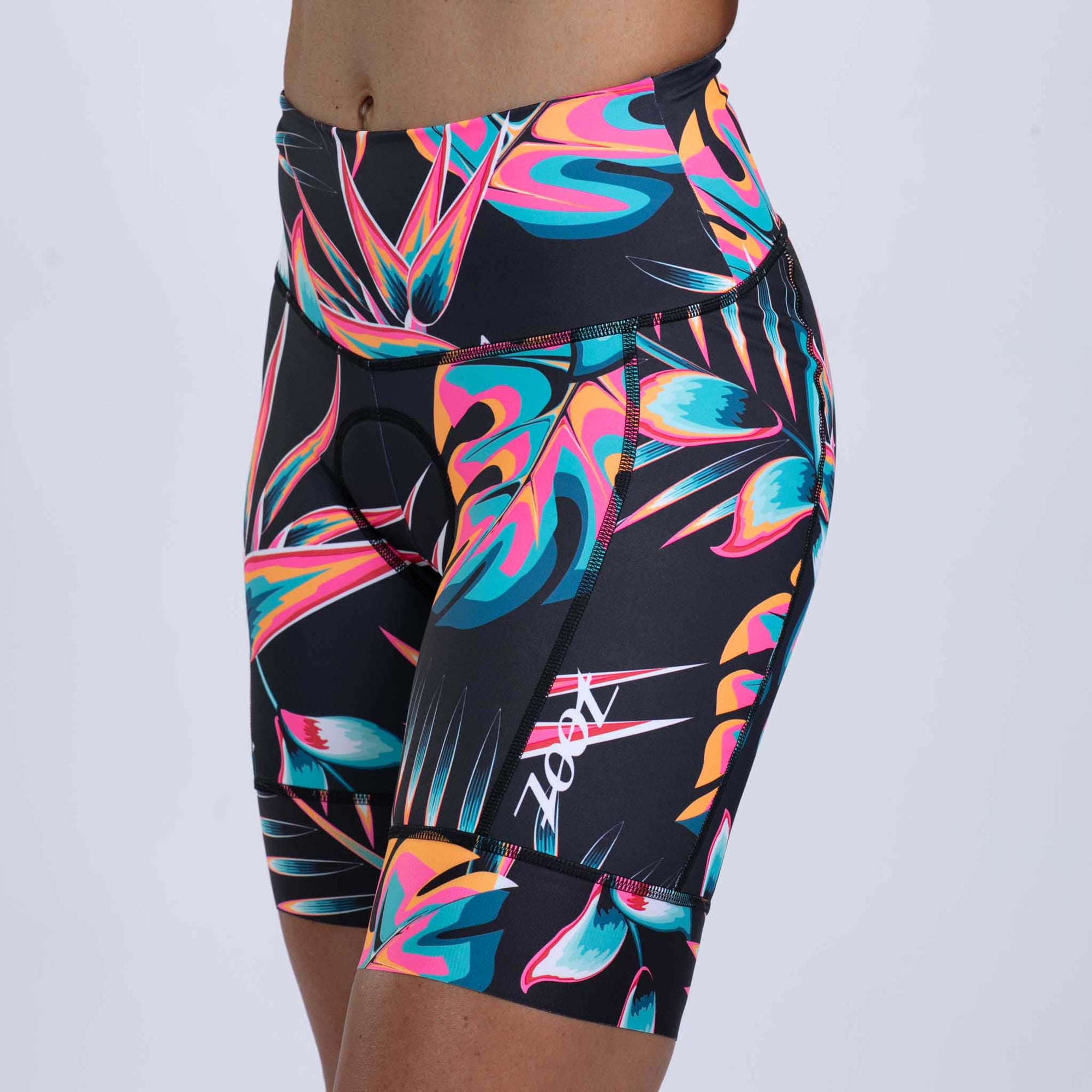 Zoot Sports CYCLE SHORTS Women's Ltd Cycle High Waist Short - Koa Tropical