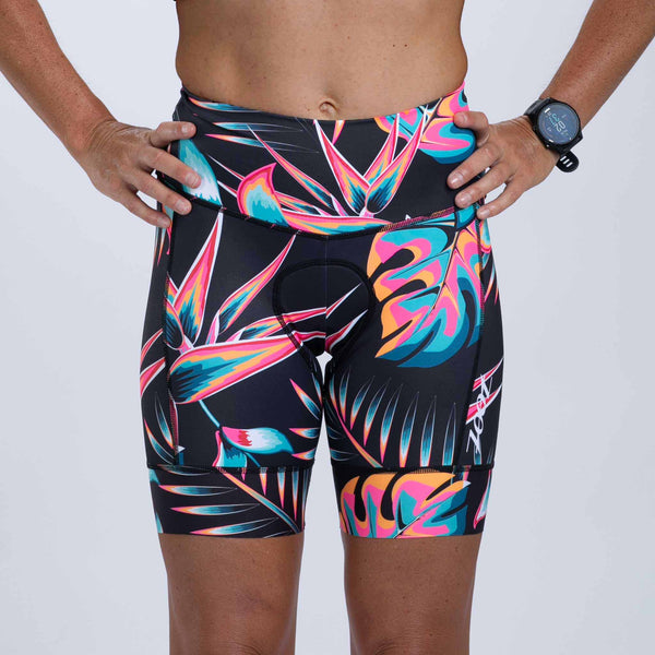 Women's Ltd Cycle High Waist Short - Koa Tropical