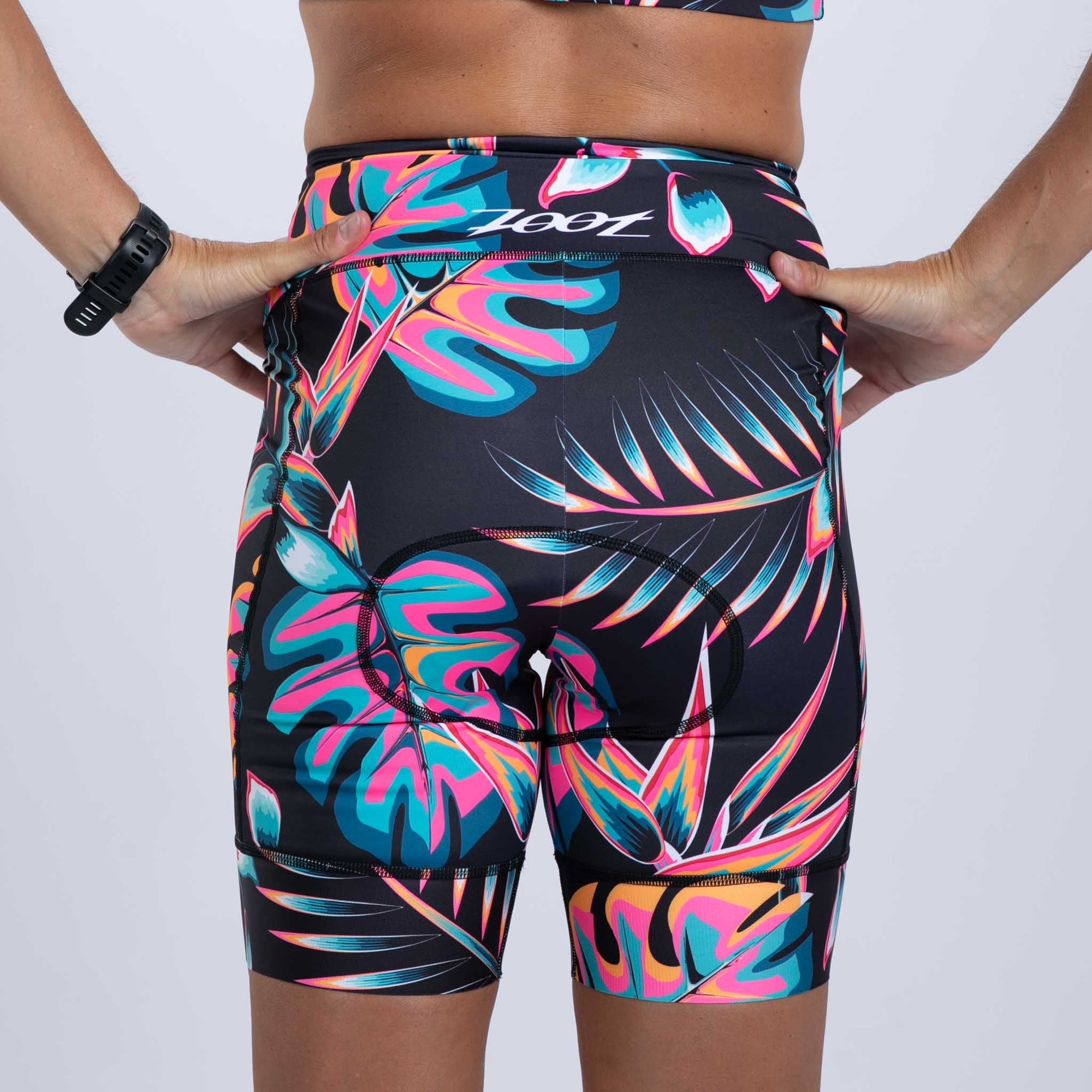 Zoot Sports CYCLE SHORTS Women's Ltd Cycle High Waist Short - Koa Tropical