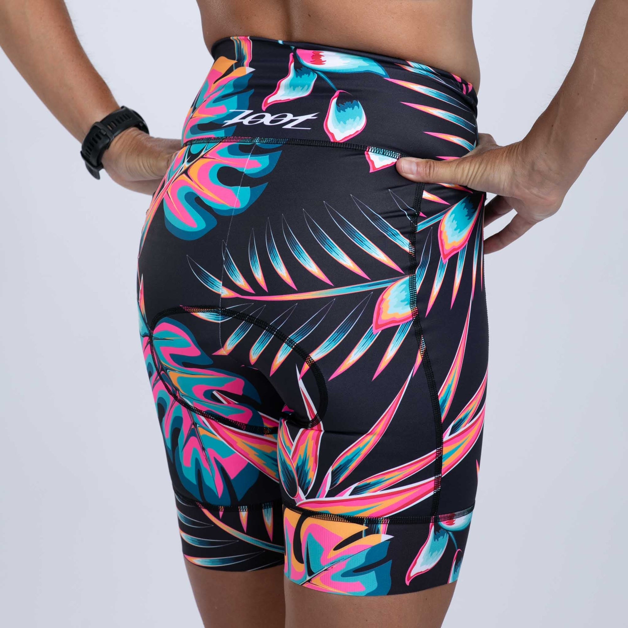 Zoot Sports CYCLE SHORTS Women's Ltd Cycle High Waist Short - Koa Tropical