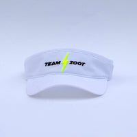 Zoot Sports HATS OSFA Unisex Tech Visor - Team Zoot 2025 - White Bolt