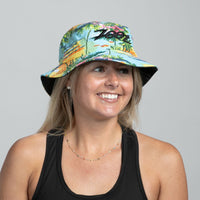 Zoot Sports HATS Unisex Bucket Hat - Yellow Floral