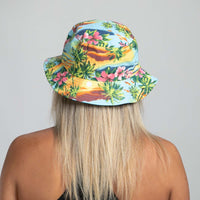 Zoot Sports HATS Unisex Bucket Hat - Yellow Floral