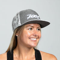 Zoot Sports HATS Unisex Flat Bill - 2 Tone Coffee Floral