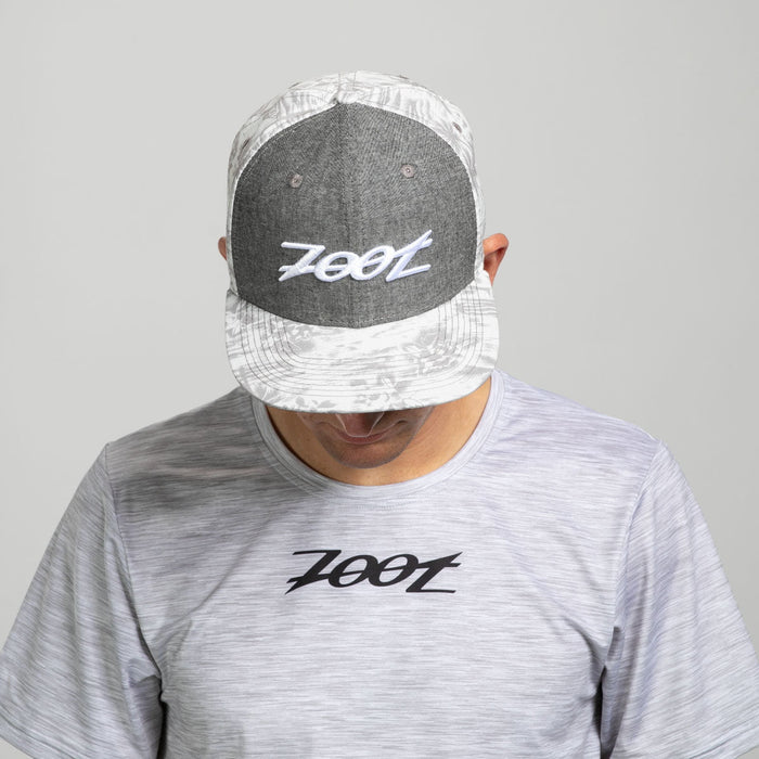 Zoot Sports HATS Unisex Flat Bill - 2 Tone Coffee Floral