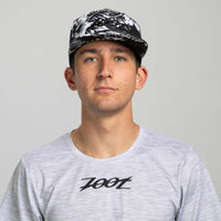 Zoot Sports HATS Unisex Flat Bill - Black and White Floral