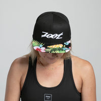 Zoot Sports HATS Unisex Flat Bill - Black/Black Floral Bill