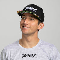 Zoot Sports HATS Unisex Flat Bill - Black/Black Floral Bill