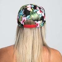 Zoot Sports HATS Unisex Flat Bill - Black Floral