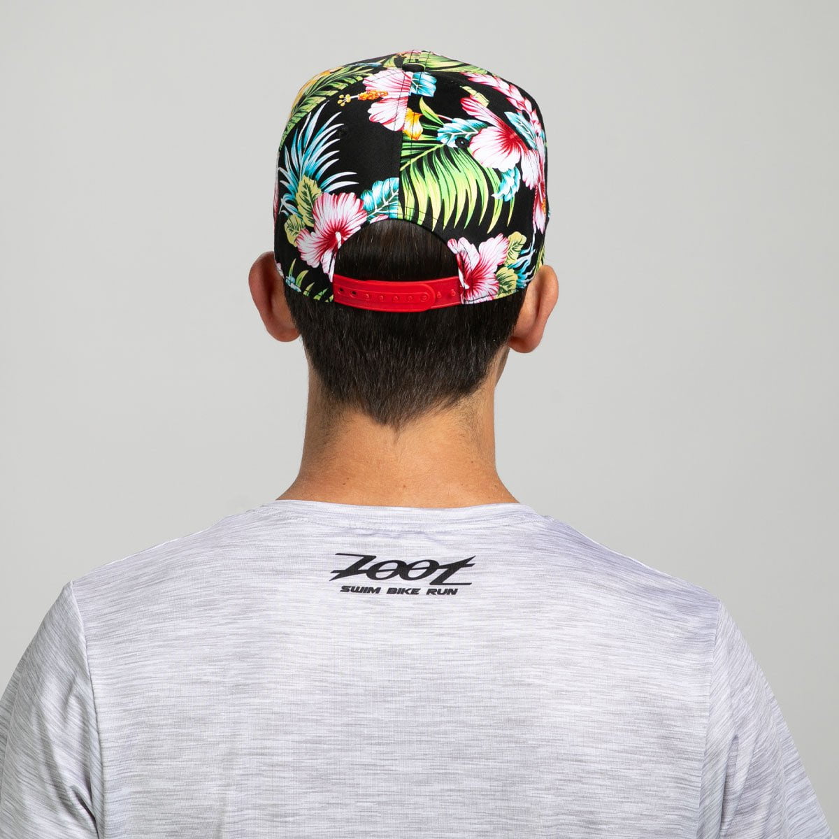 Zoot Sports HATS Unisex Flat Bill - Black Floral