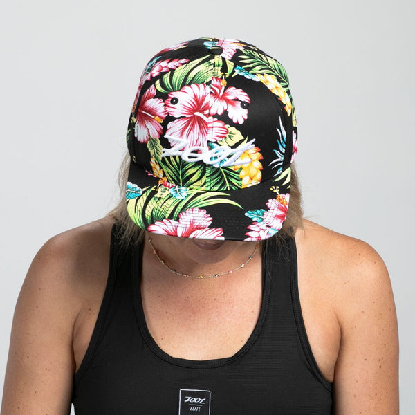 Unisex Flat Bill - Black Floral – Zoot Sports display picture 3