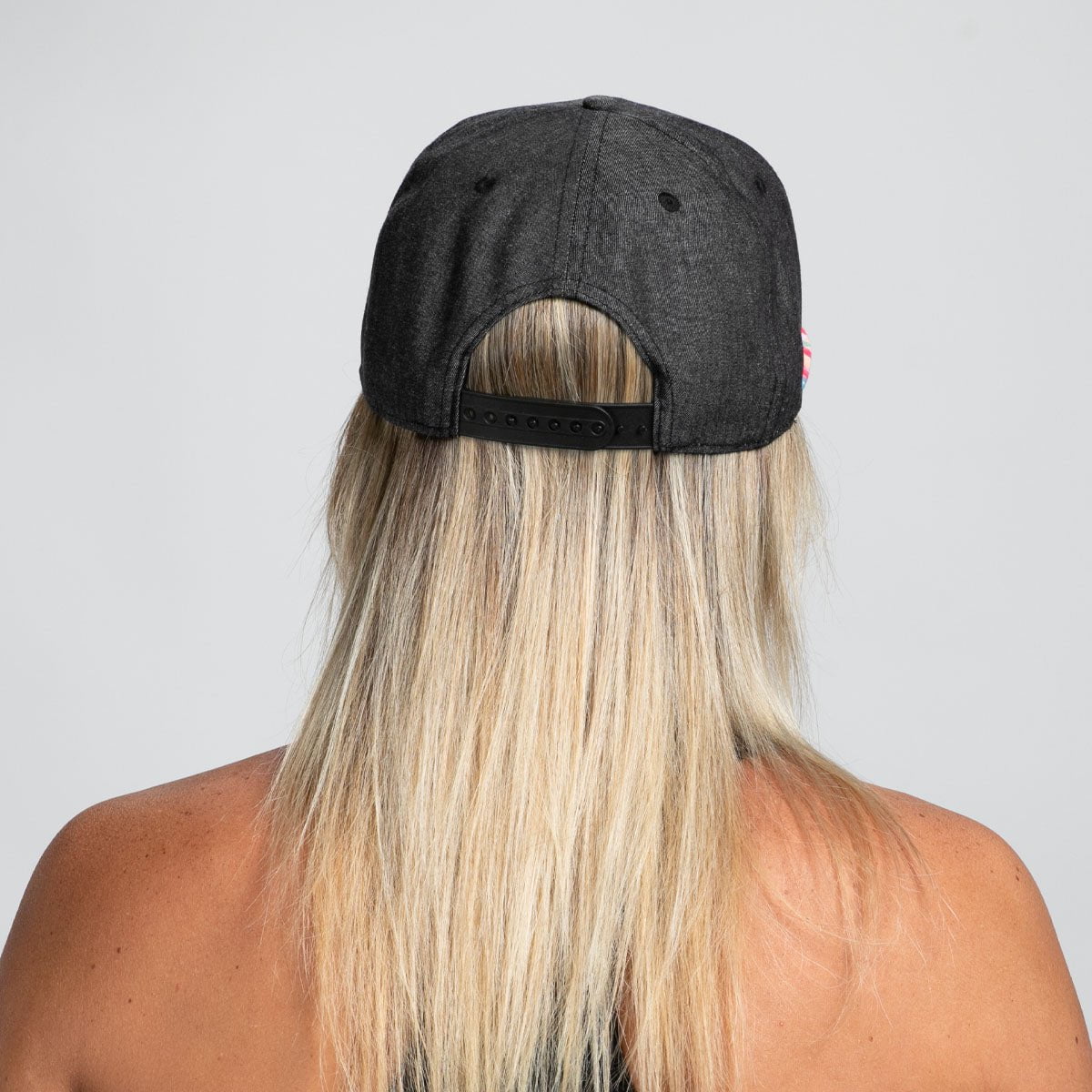 Zoot Sports HATS Unisex Flat Bill - Denim/Ginger Floral Bill