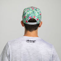 Zoot Sports HATS Unisex Flat Bill - Denim/Green Floral