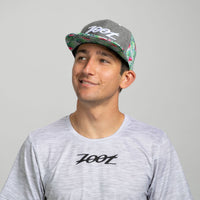 Zoot Sports HATS Unisex Flat Bill - Denim/Green Floral