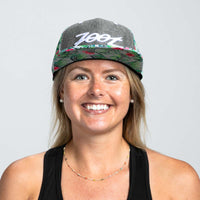 Zoot Sports HATS Unisex Flat Bill - Denim/Green Floral