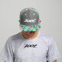 Zoot Sports HATS Unisex Flat Bill - Denim/Green Floral