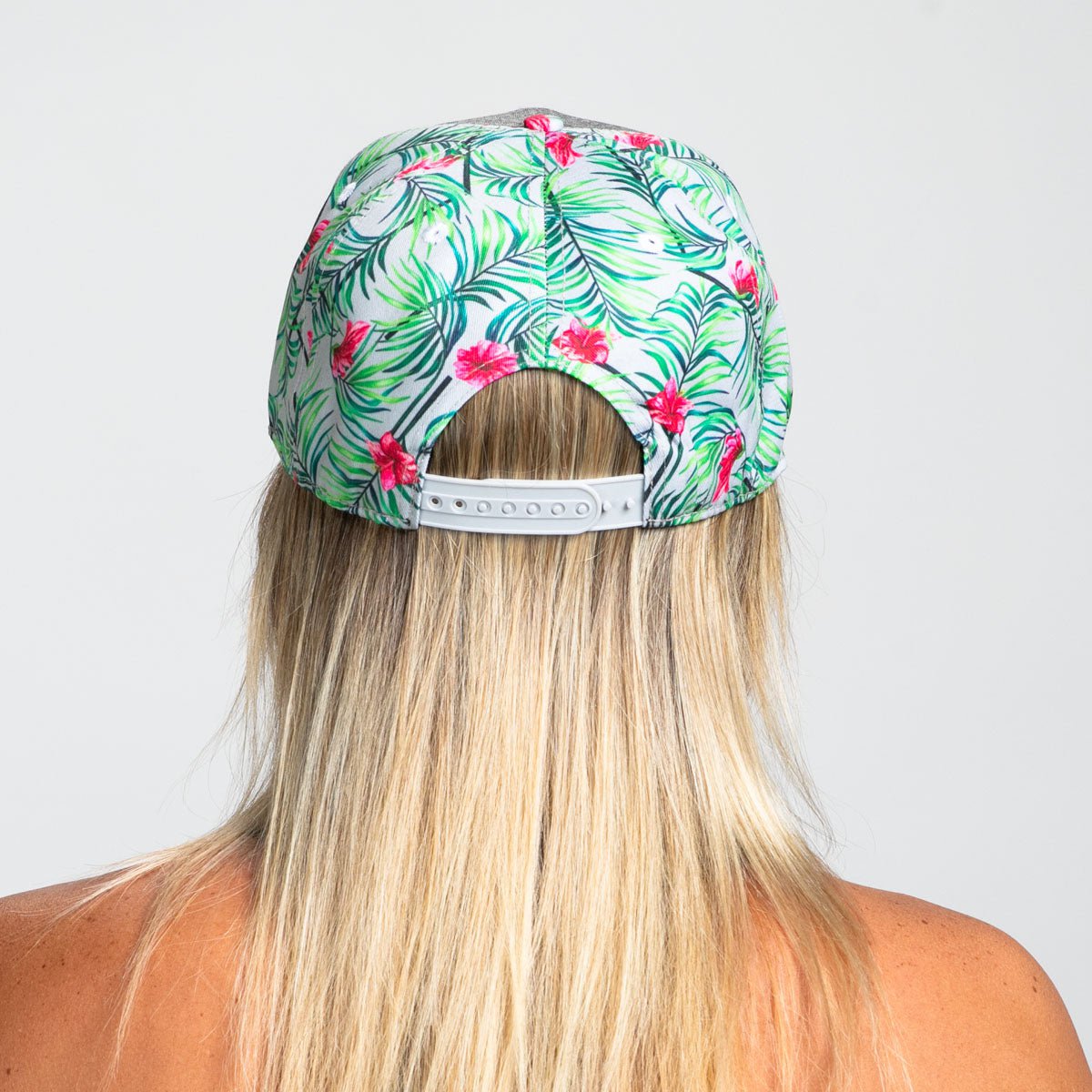 Zoot Sports HATS Unisex Flat Bill - Denim/Green Floral