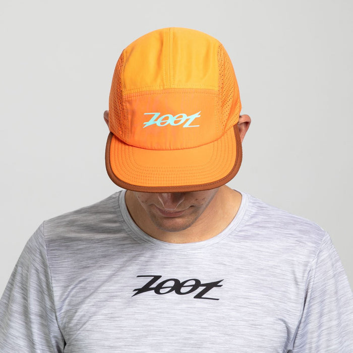 Zoot Sports HEADWEAR Unisex Tech 5-Panel Hat - Orange Aloha