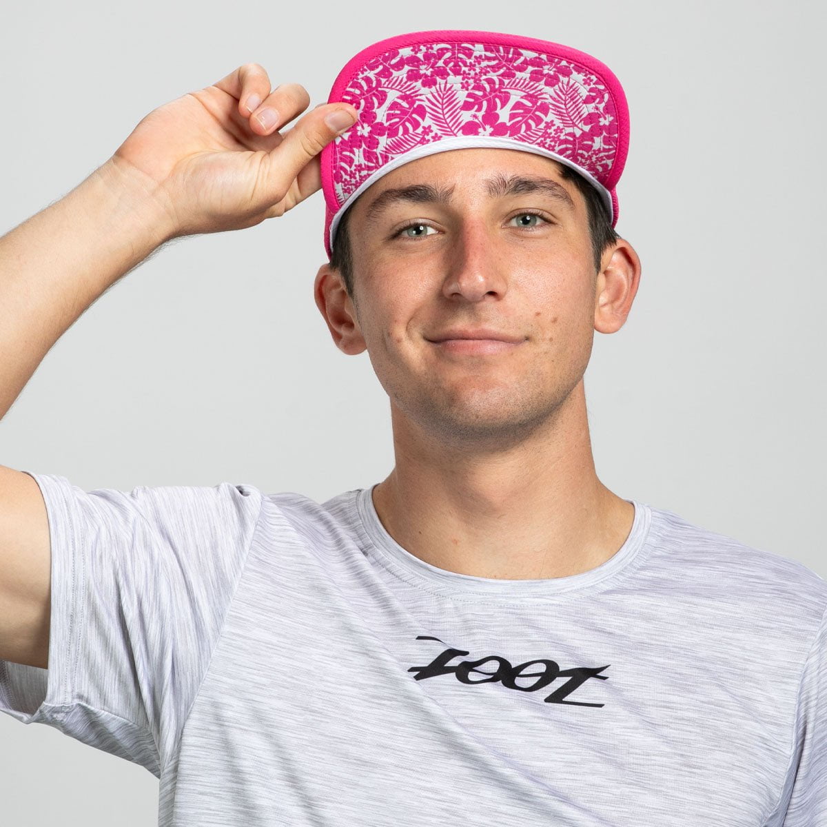 Zoot Sports HEADWEAR Unisex Tech 5-Panel Hat - Pink Aloha