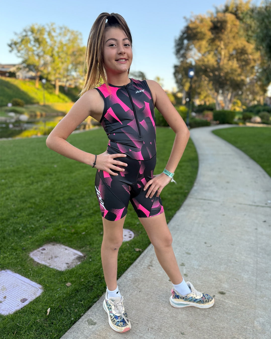 Zoot Sports KIDS RACESUITS Youth Ltd Protégé Tri Racesuit - Icon Pink